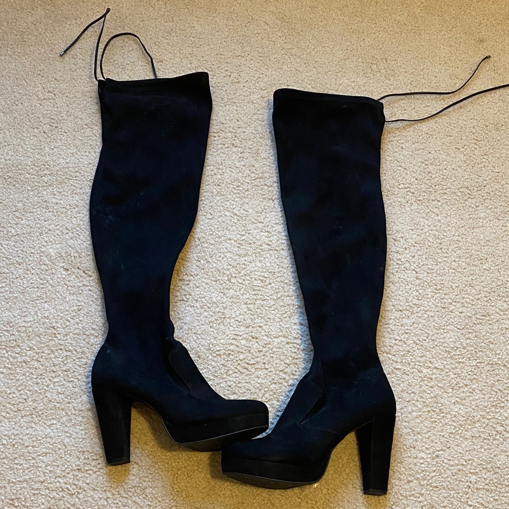 Gianni Bini Black Over-the-Knee Boots